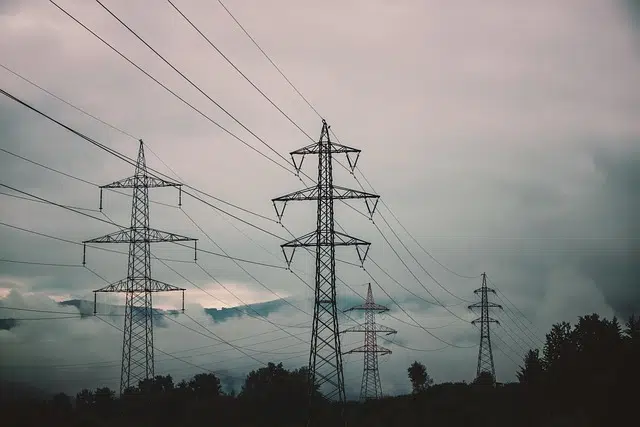 electricity towers