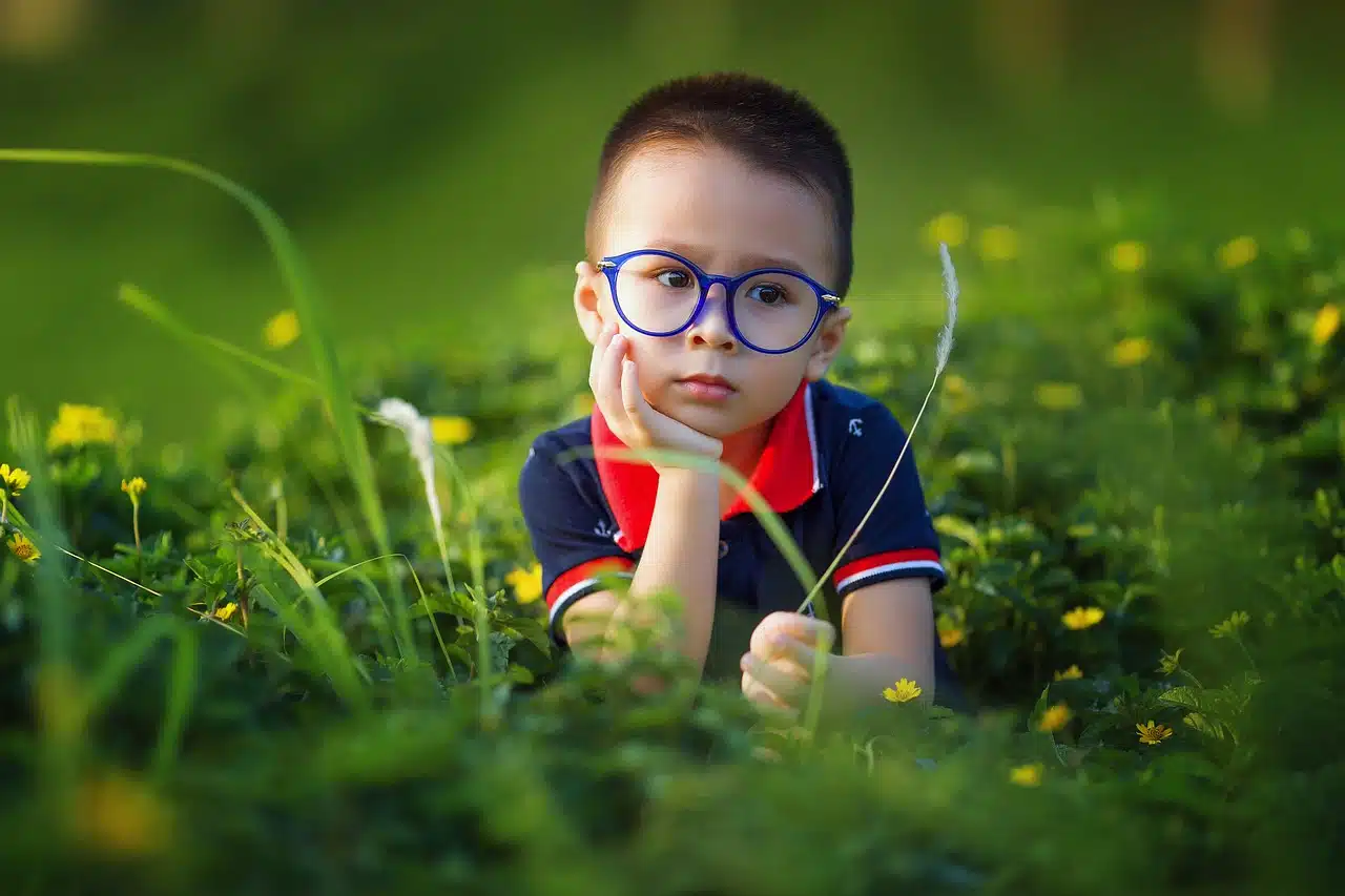 boy with glasses