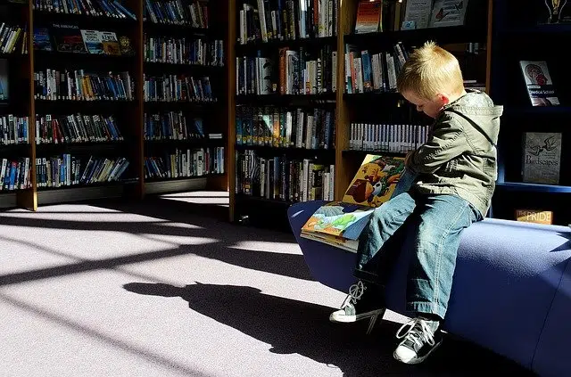 Boy reading