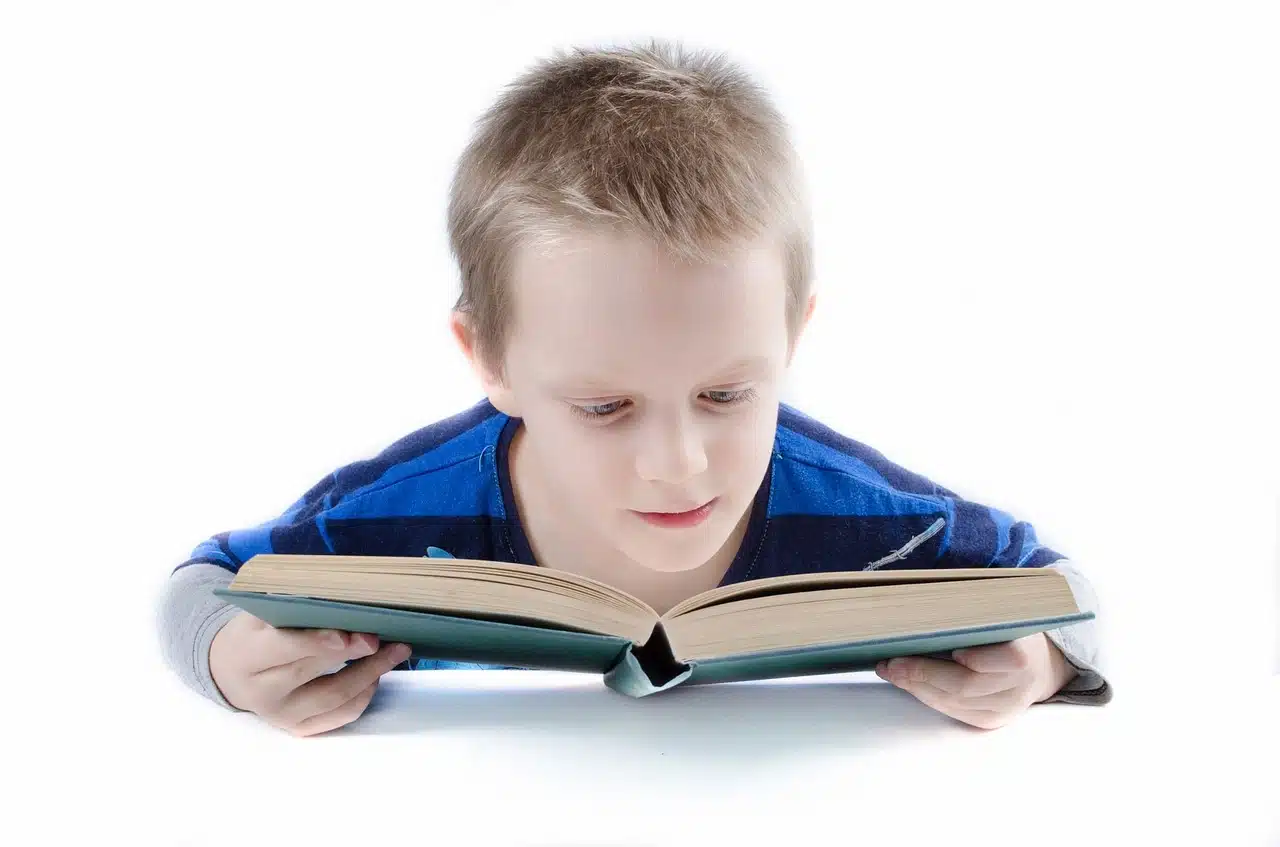 Boy reading