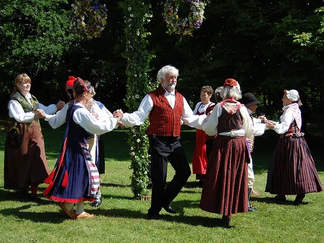 Folk dancing