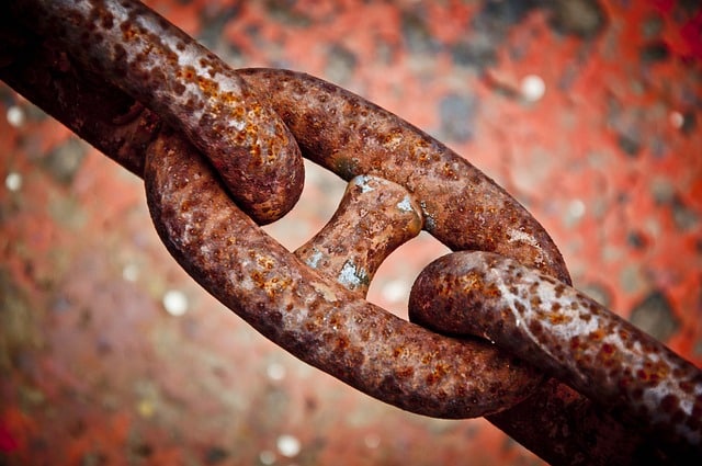 rusty chain