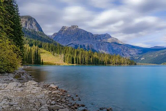 Lake and mountain