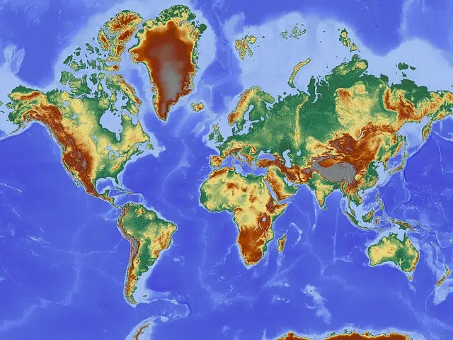 Topographic map