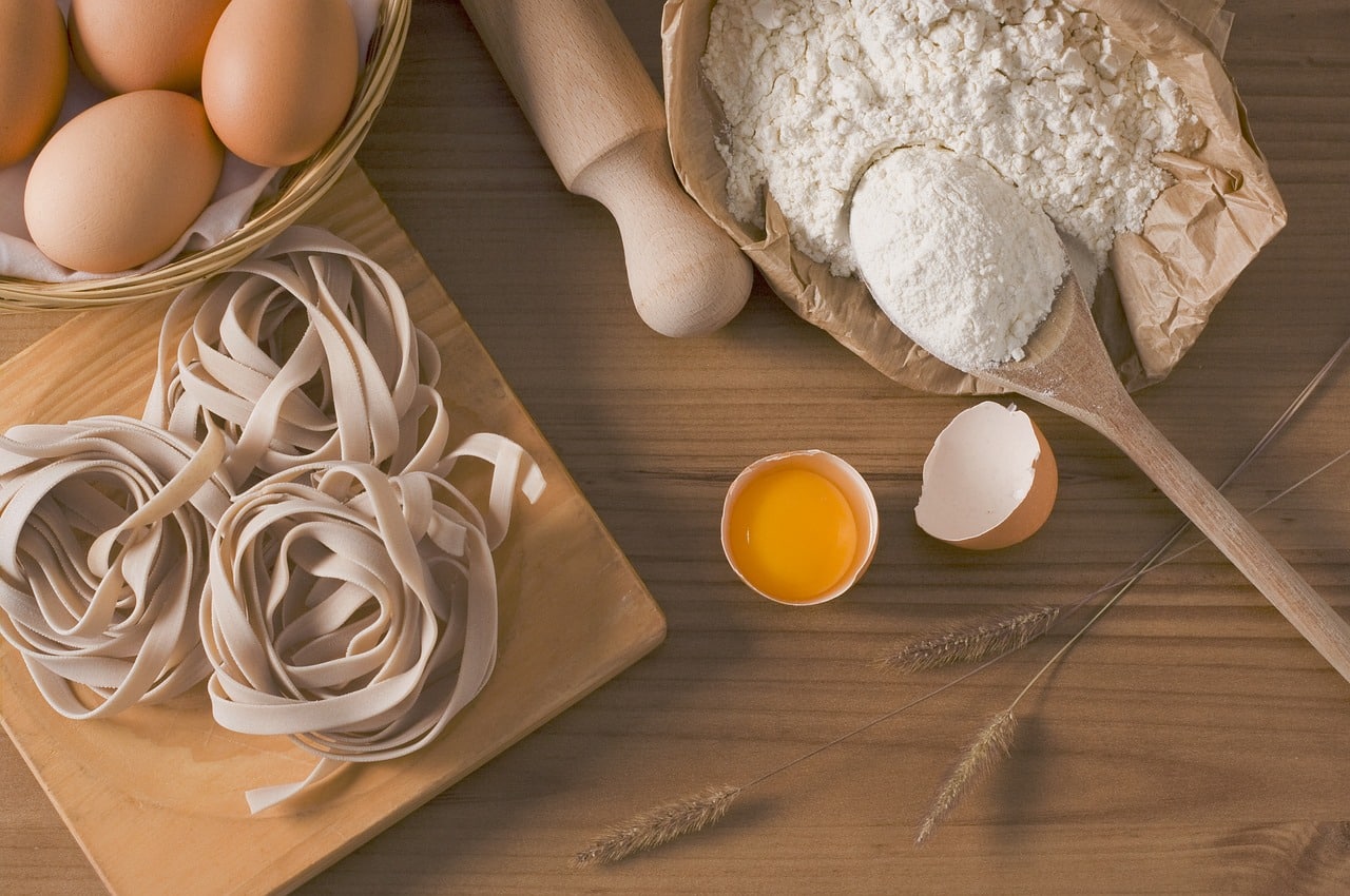 Preparation of the pasta