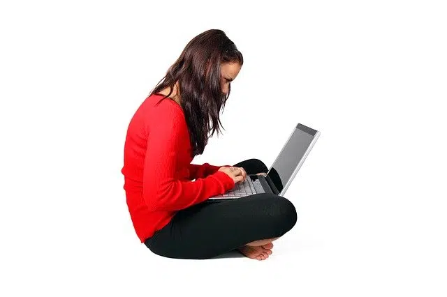 Young woman sitting