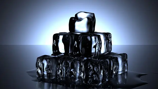 Frozen water