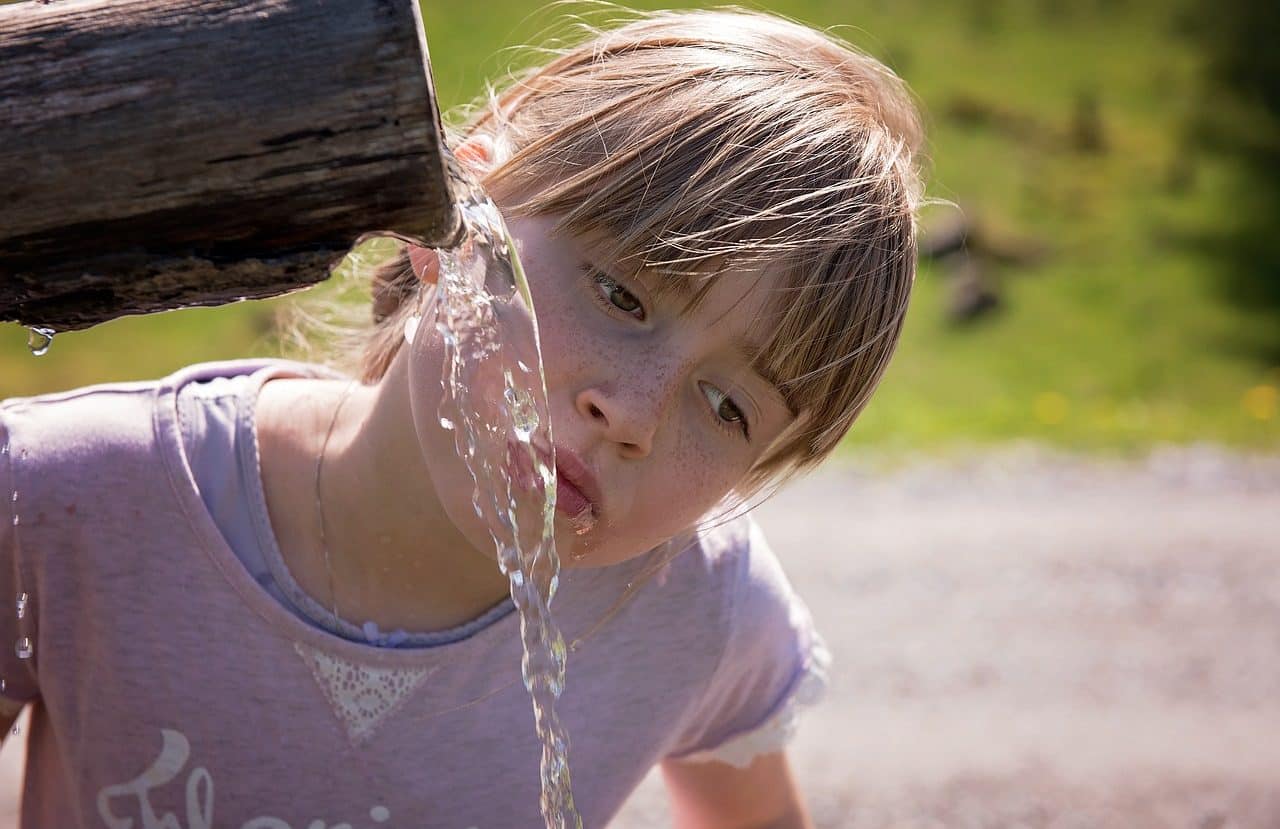 girl drinking