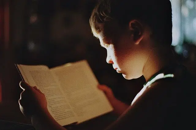 Boy reading