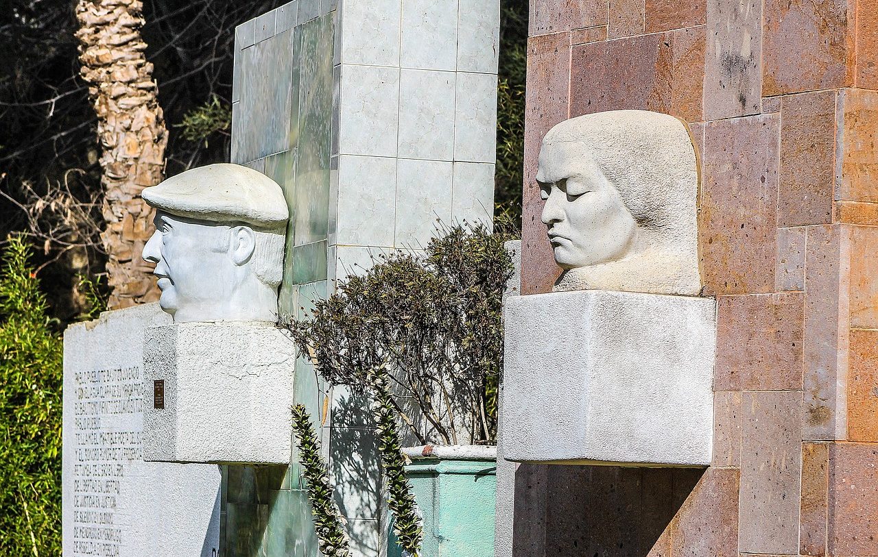 Pablo Neruda and Gabriela Mistral