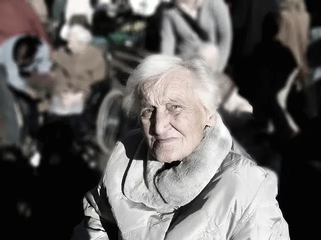 Prosopography portrait of an old woman