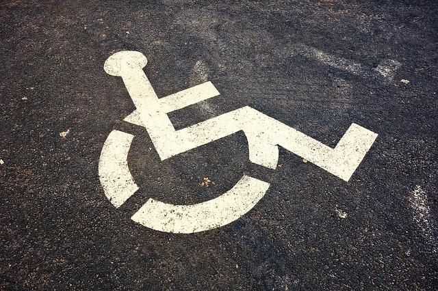 Disabled area pictograph