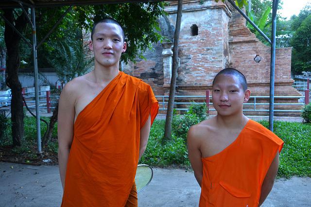 Novitiate two novice monks