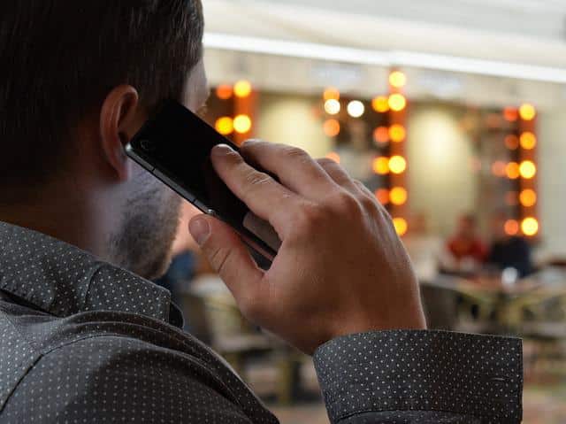 Man talking on the mobile