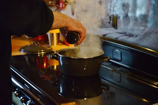 Man preparing stew