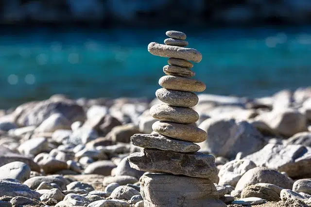 Cairn on the beach