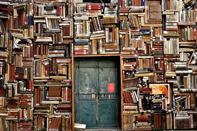 Books with a flower