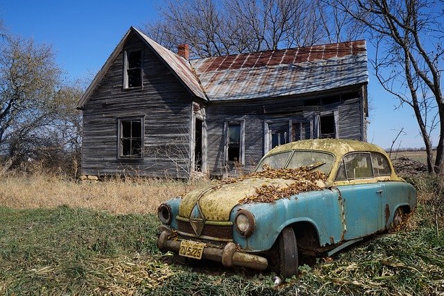 battered house