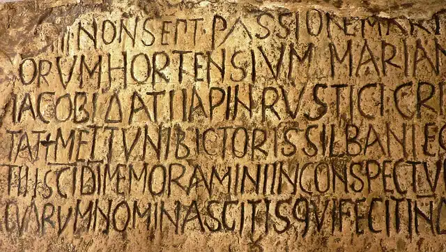 Latin inscription