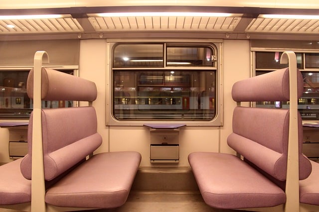 Train upholstery