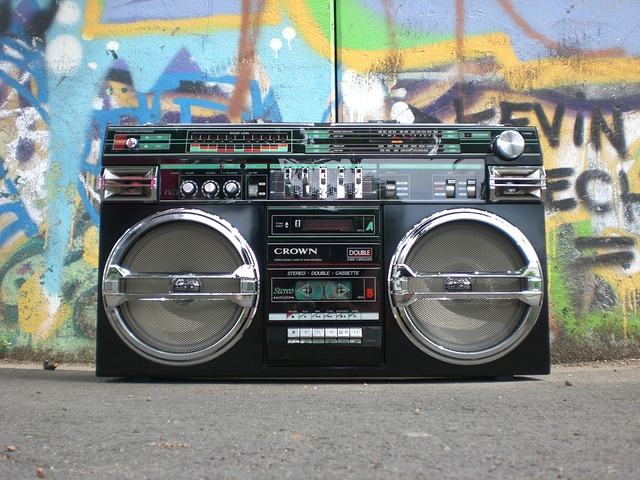 Radio and cassette player