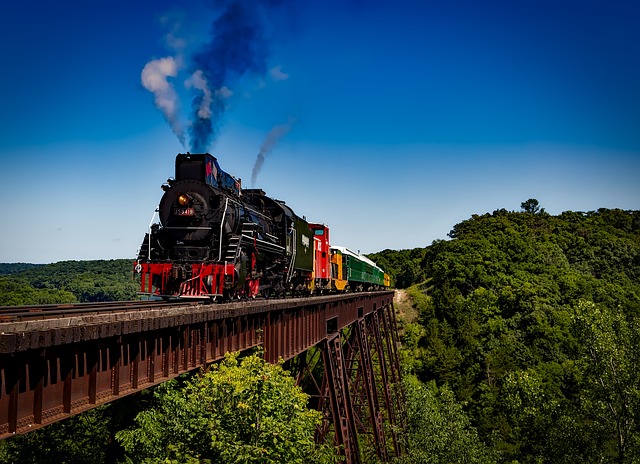 Railway in motion