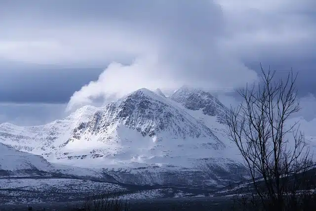 Snowy Nordic landscape