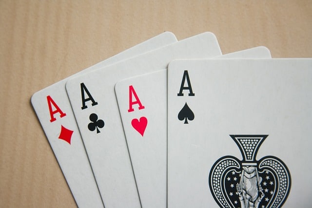 Four aces, cards