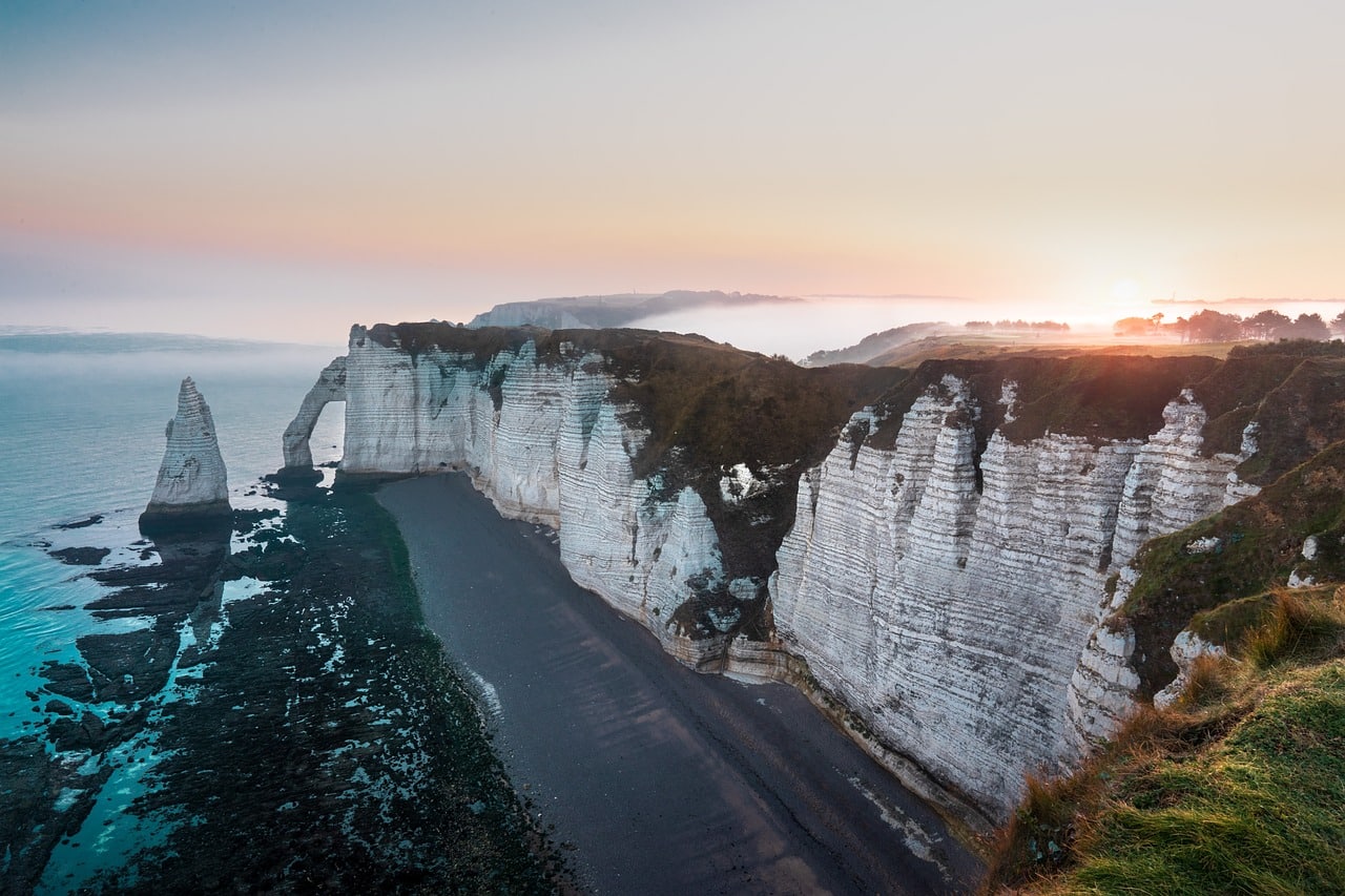 Landscape France calcareous soil