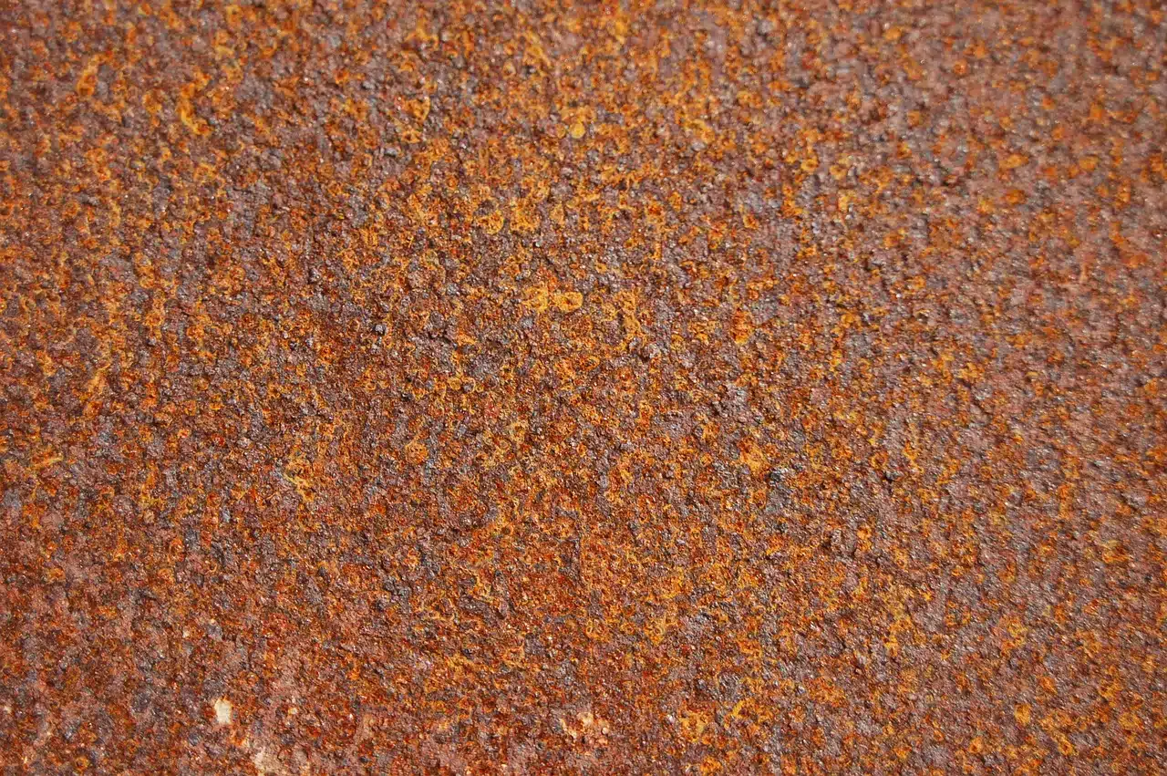 rusty metal plate