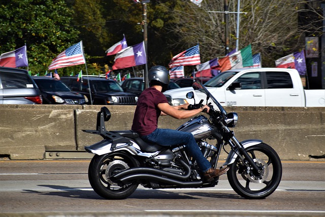 Distracted on a motorcycle