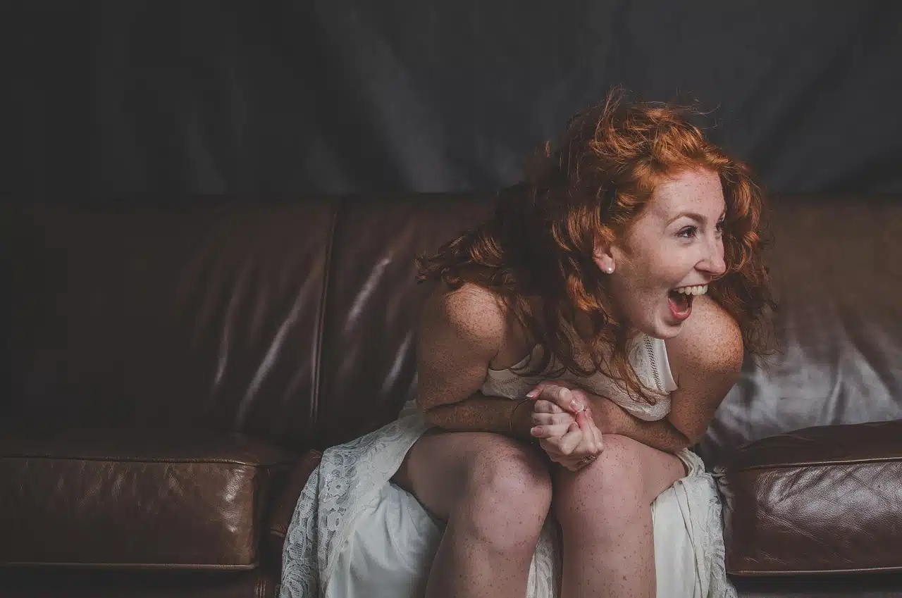 Woman laughing