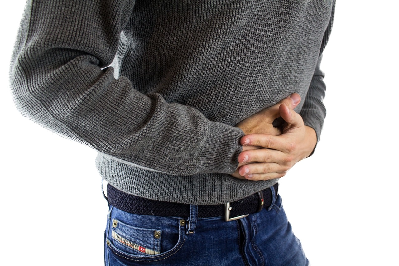 Man with abdominal pain