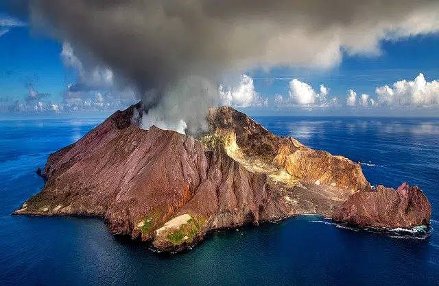 Volcanology volcano island