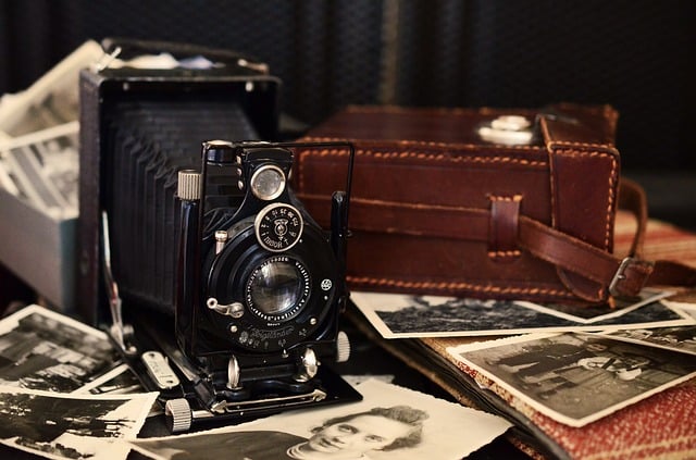 Collodion old photographic camera