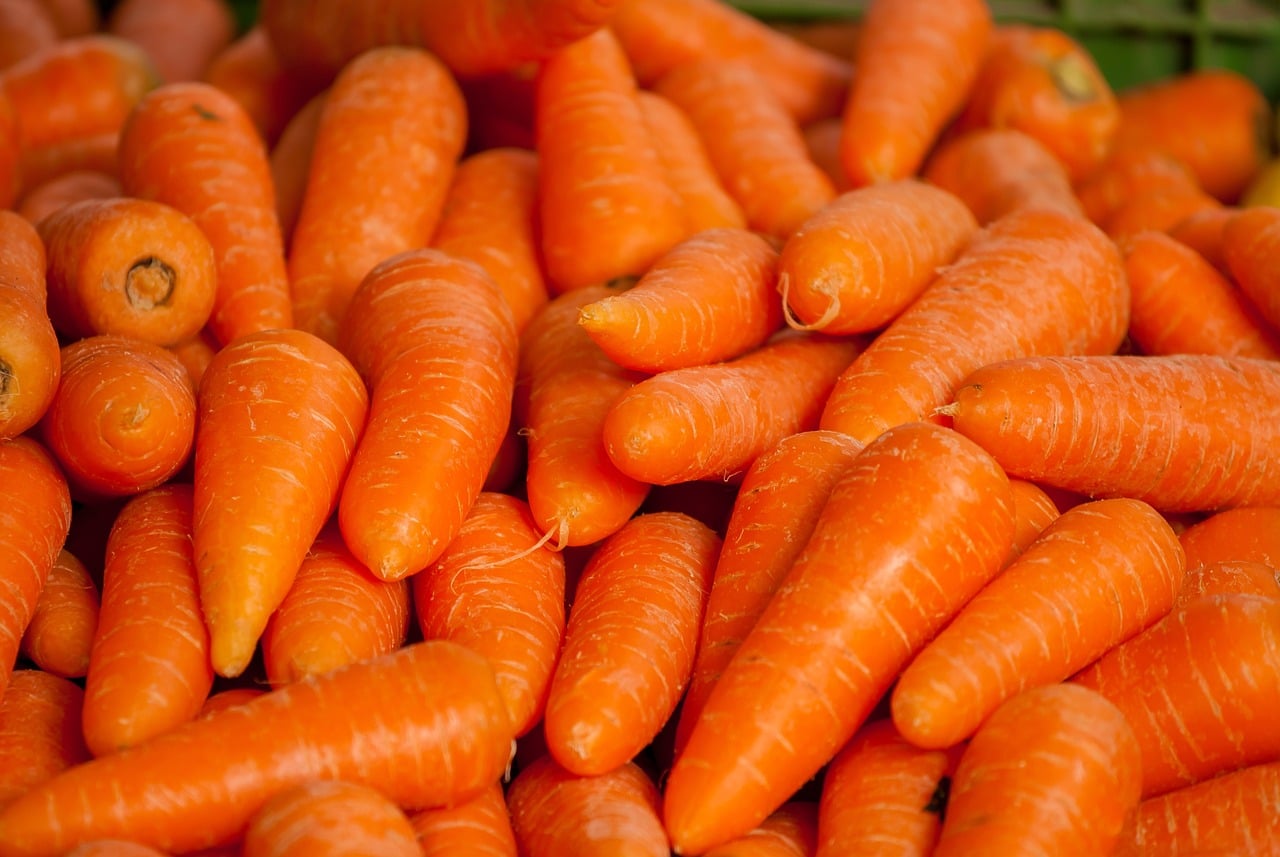 Washed carrots