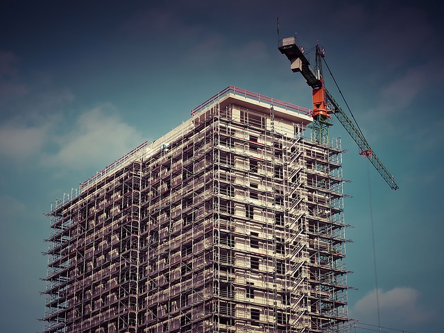 high building scaffolding