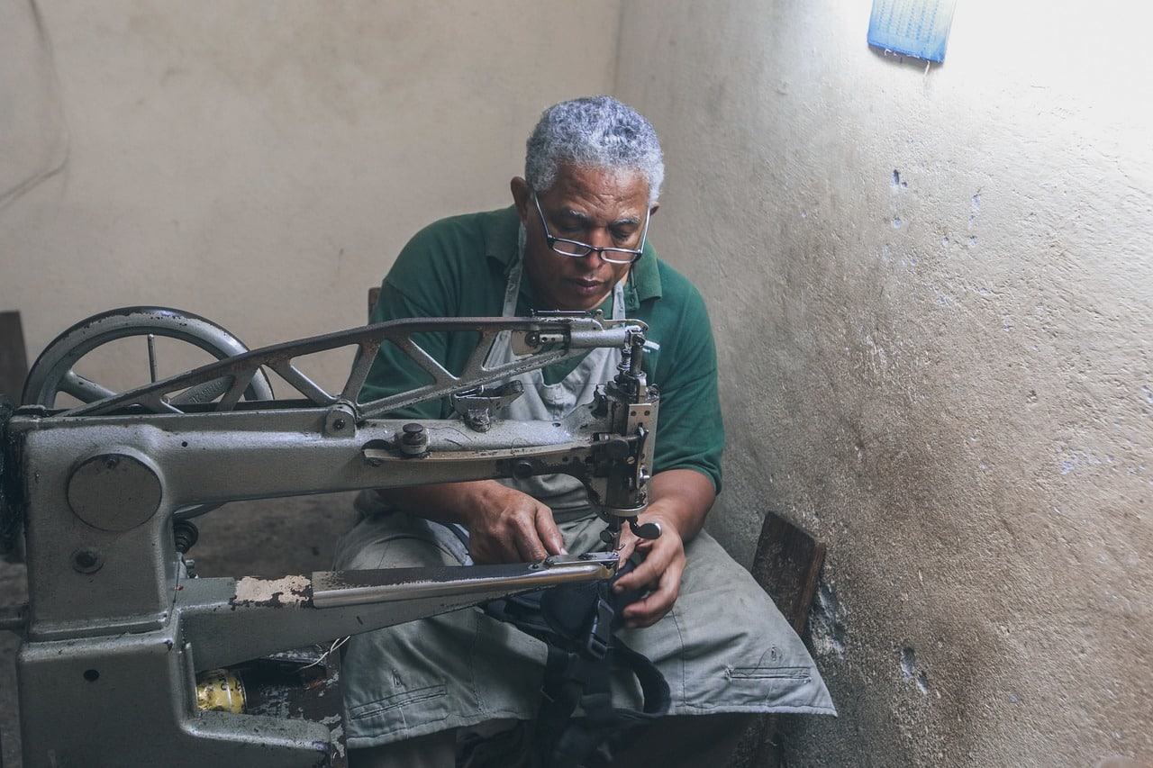 elderly shoemaker