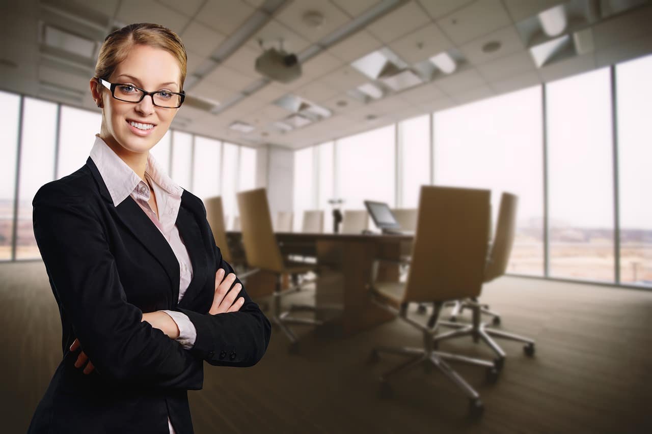 Executive woman in meeting room