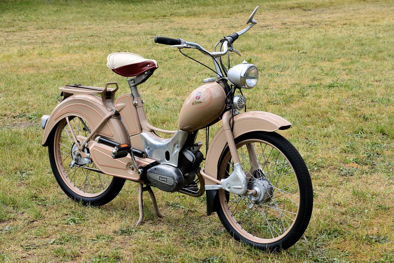 old moped