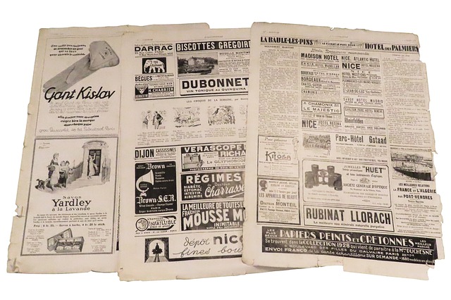 Classified advertisement in newspaper