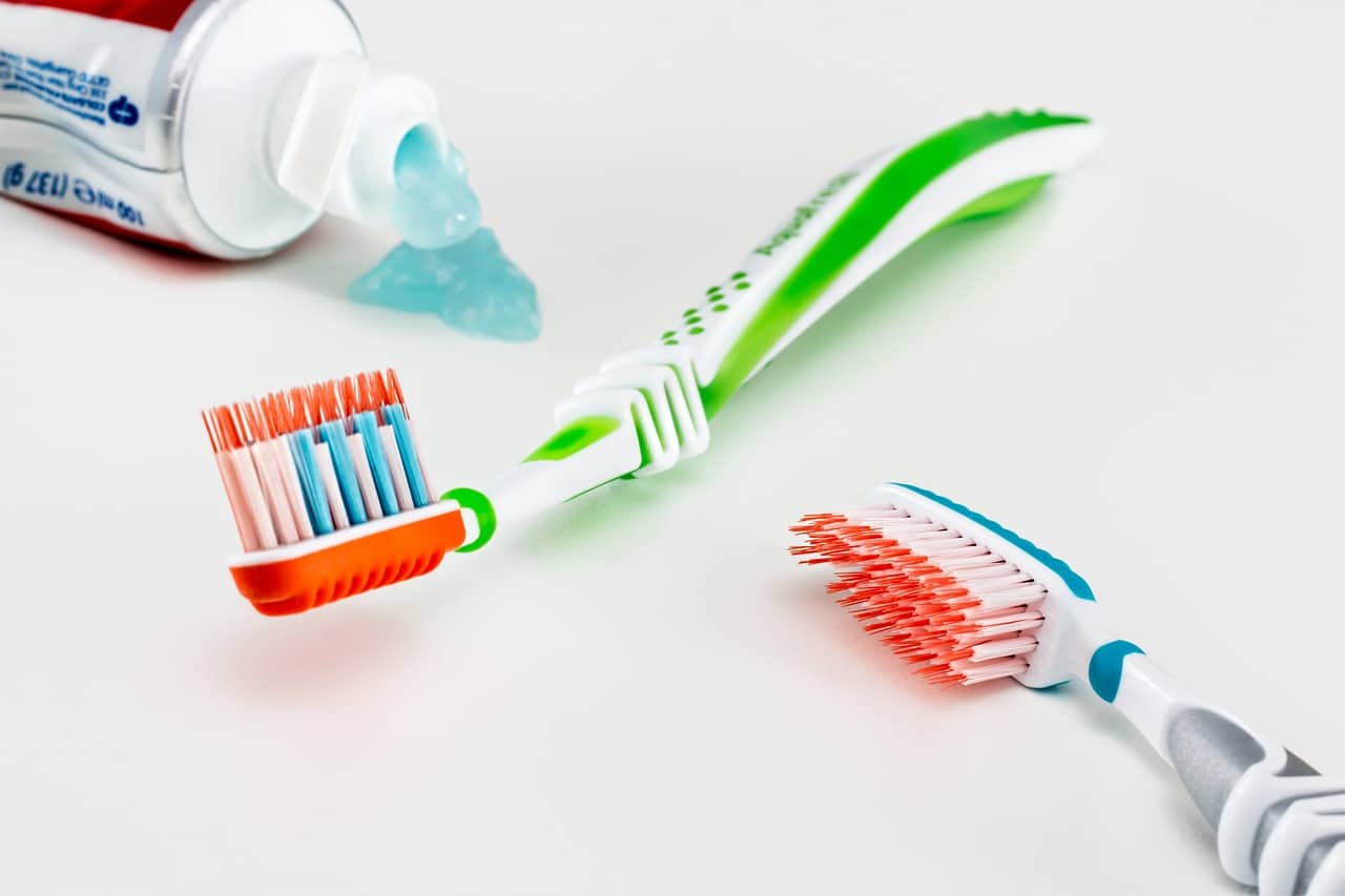 Toothbrush and toothpaste