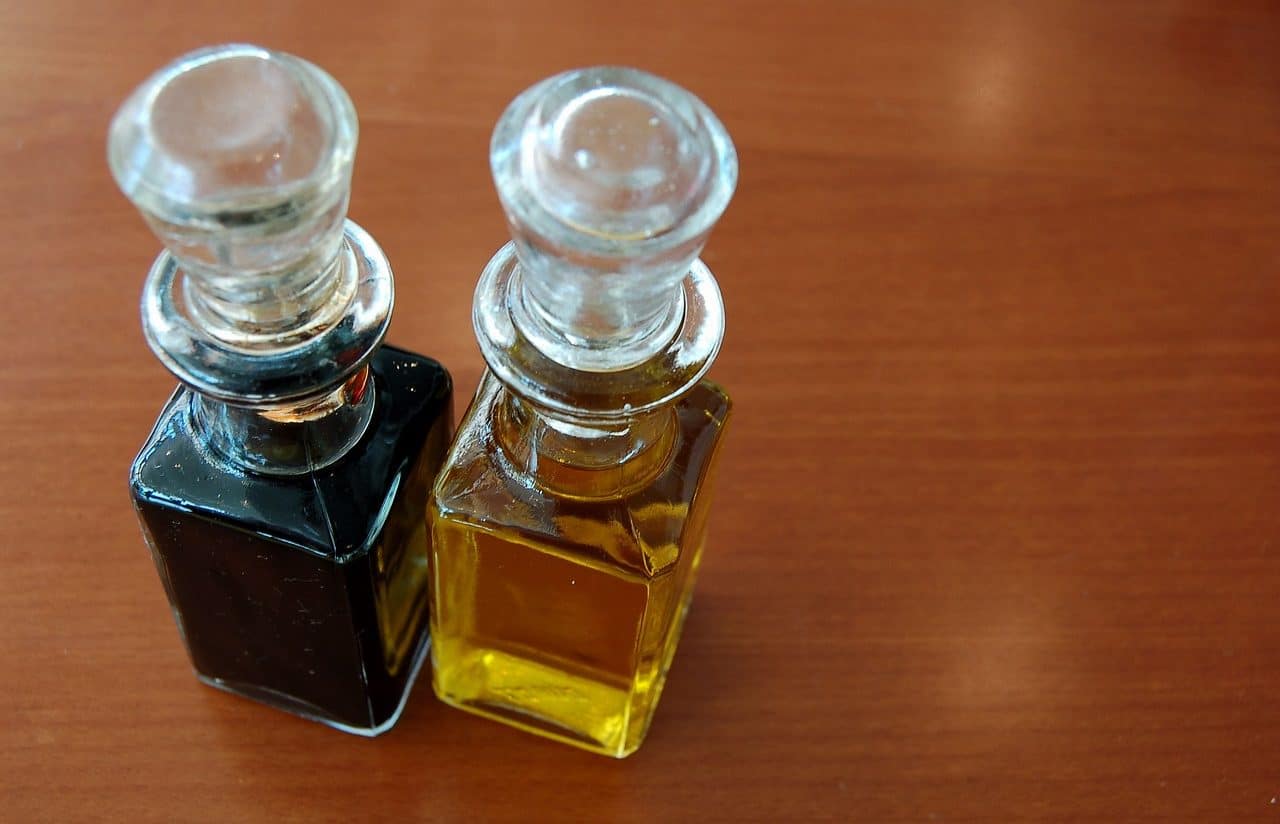 Balsamic vinegar and oil