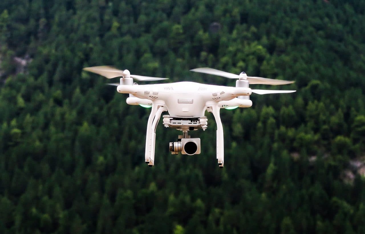 Drone in flight