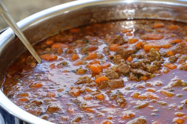 Carbonada meat stew carrots