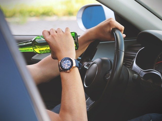 alcohol behind the wheel