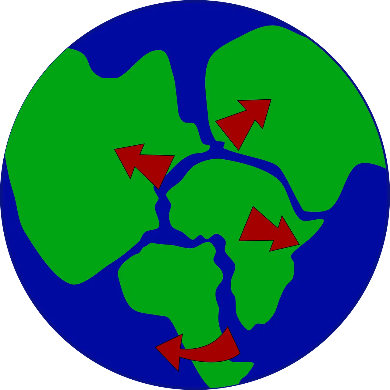 Movement of continental masses