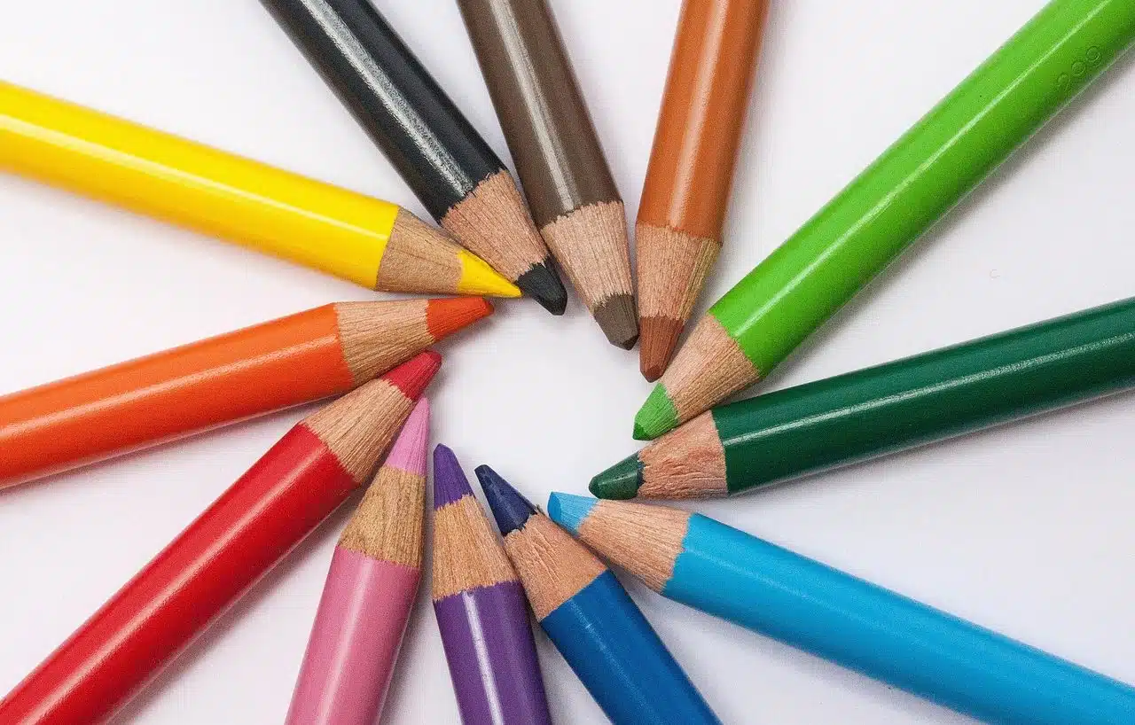 colored pencils