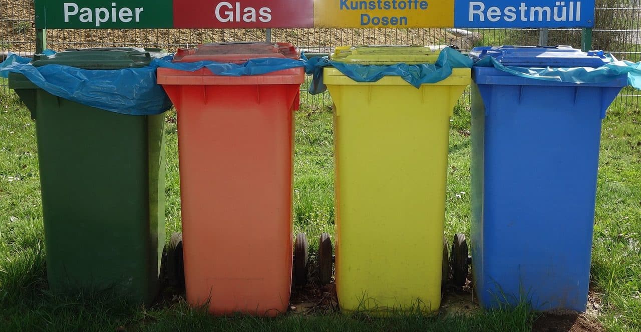 Separate collection rubbish bins