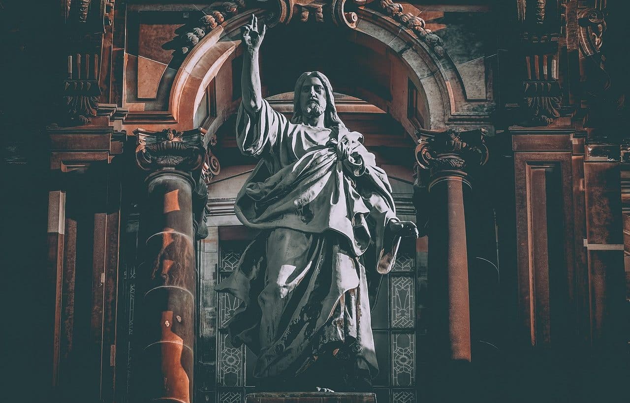 Statue of Jesus Christ in a cathedral